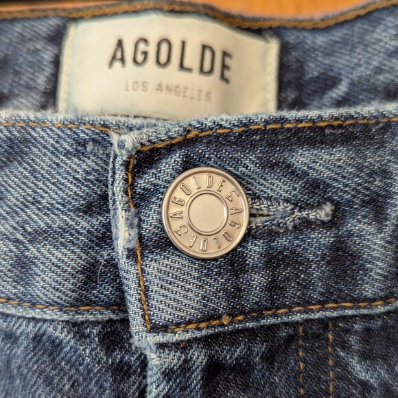 Agolde Fran Low Slung Straight Jeans (34) - Picture 9 of 15